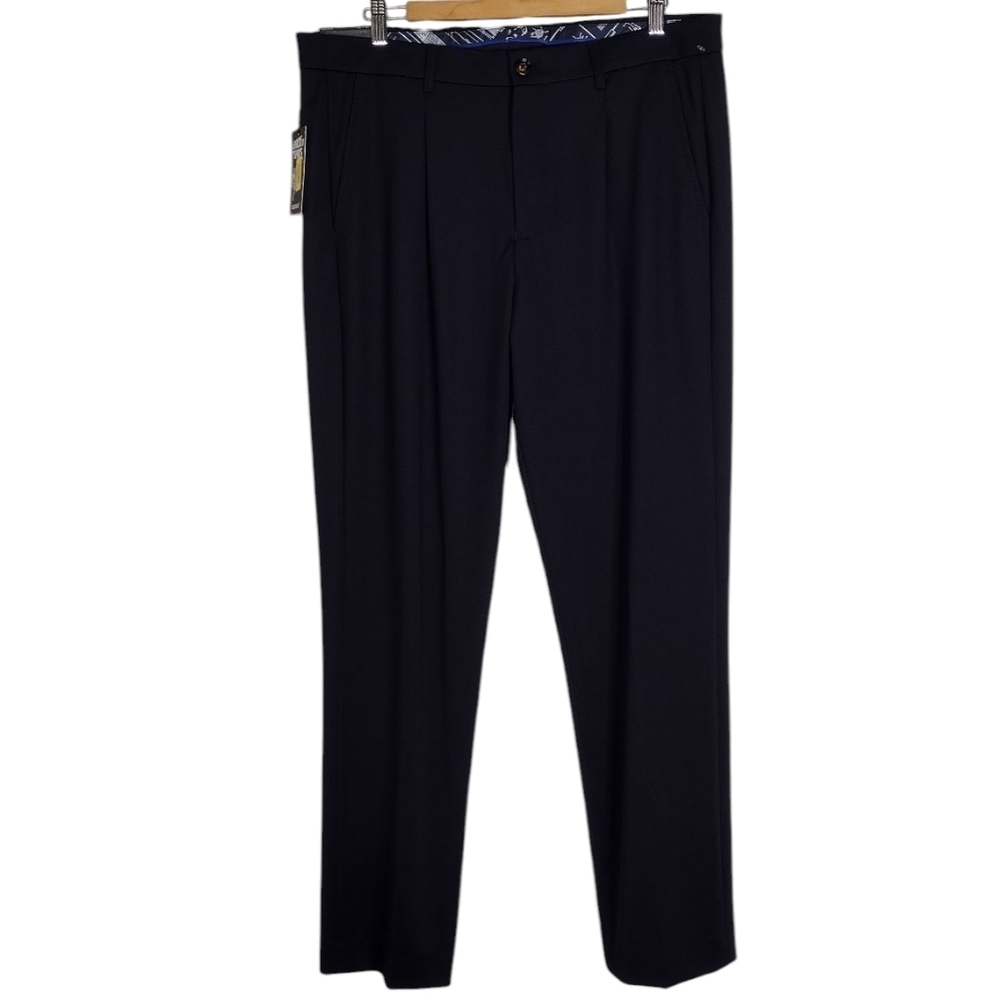 NWT Murano Lucas Blue Classic Relaxed Fit Business Office Dress Pants Sz 36×32